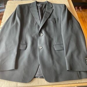 Chaps, Black,Slim Fit Blazer, 42R